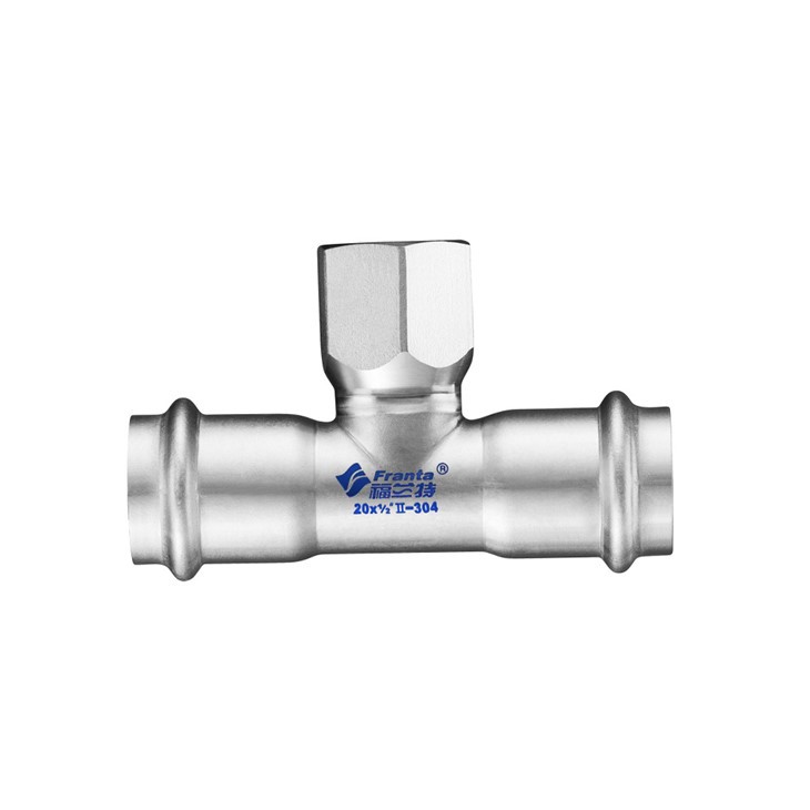 Paslanmaz Çelik V Dişi Dişli Tee Bağlantı Parçası
